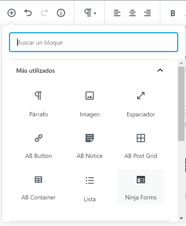 bloque gutenberg