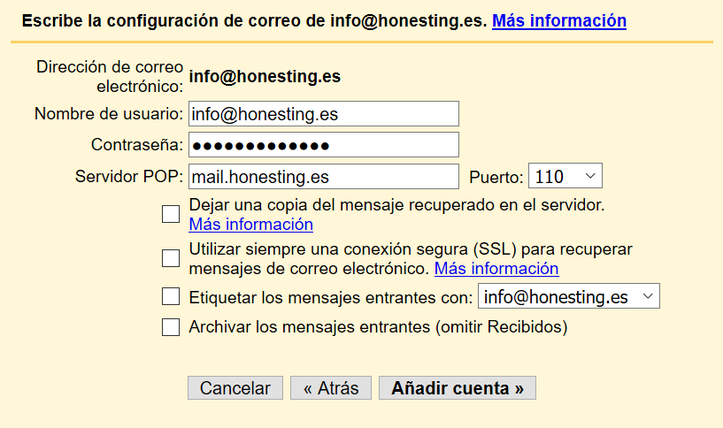 configurar gmail