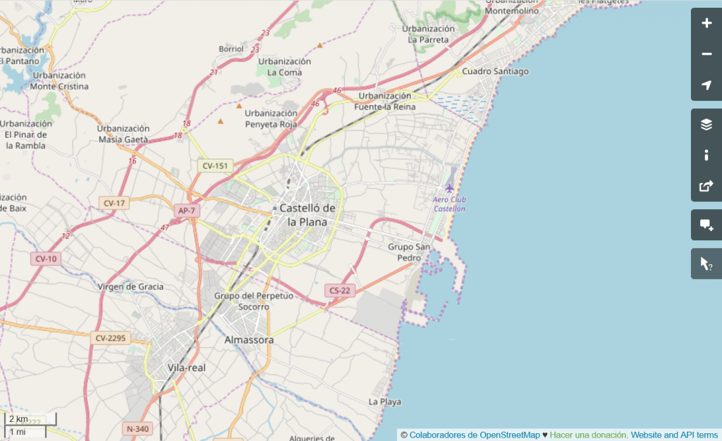 mapa castellon