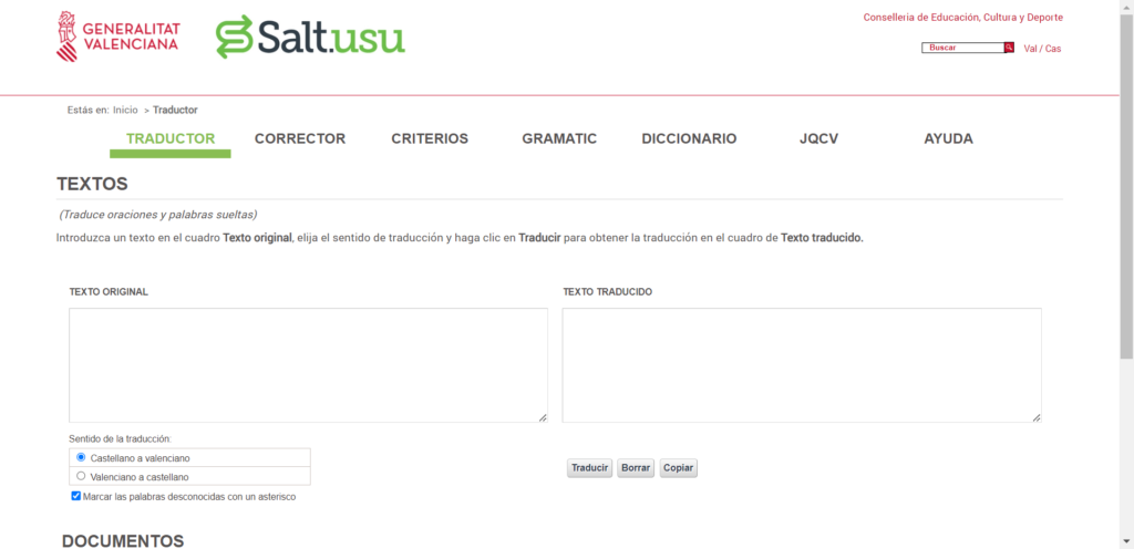 traductor valenciano