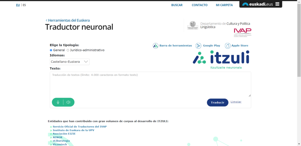 traductor Itzuli