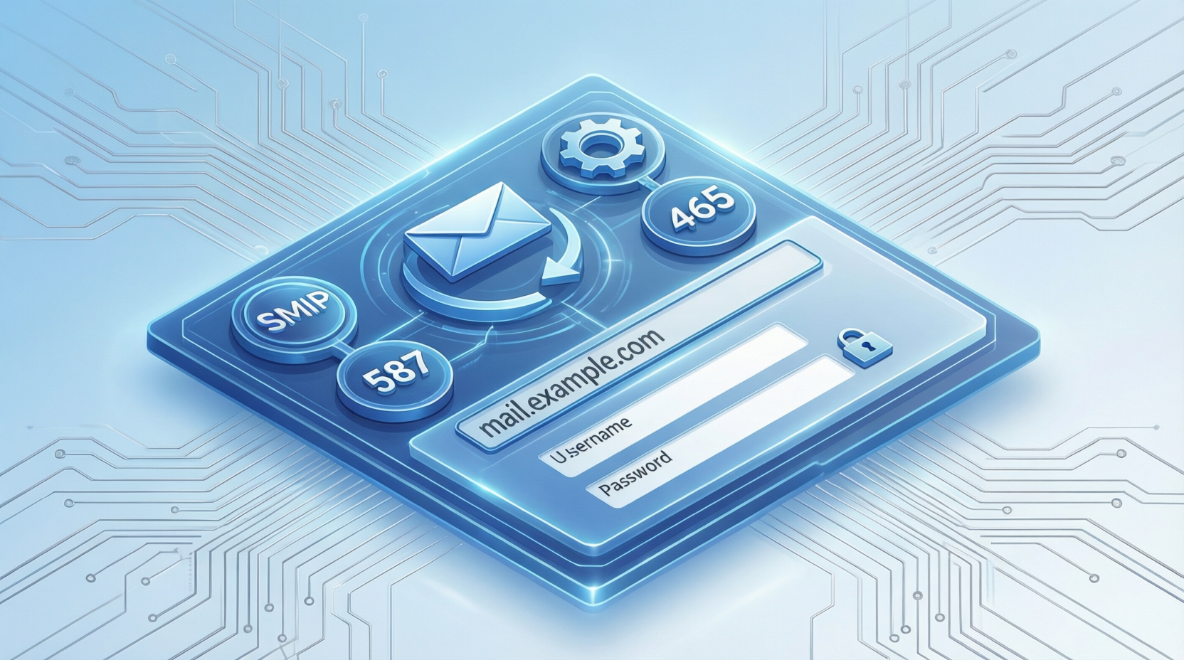 Datos para configurar el email